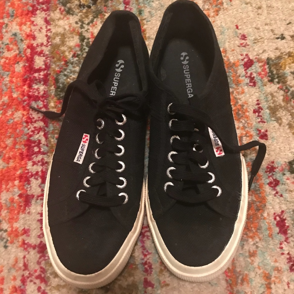 Superga Cotu canvas black sneakers